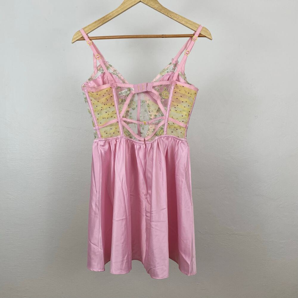 For Love & Lemons Camila Tank Slip Dress - Pastel - Medium - Picture 4 of 11